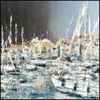 Archiv | Hafen Grado Acryl auf Aluminium 60x50cm 2011